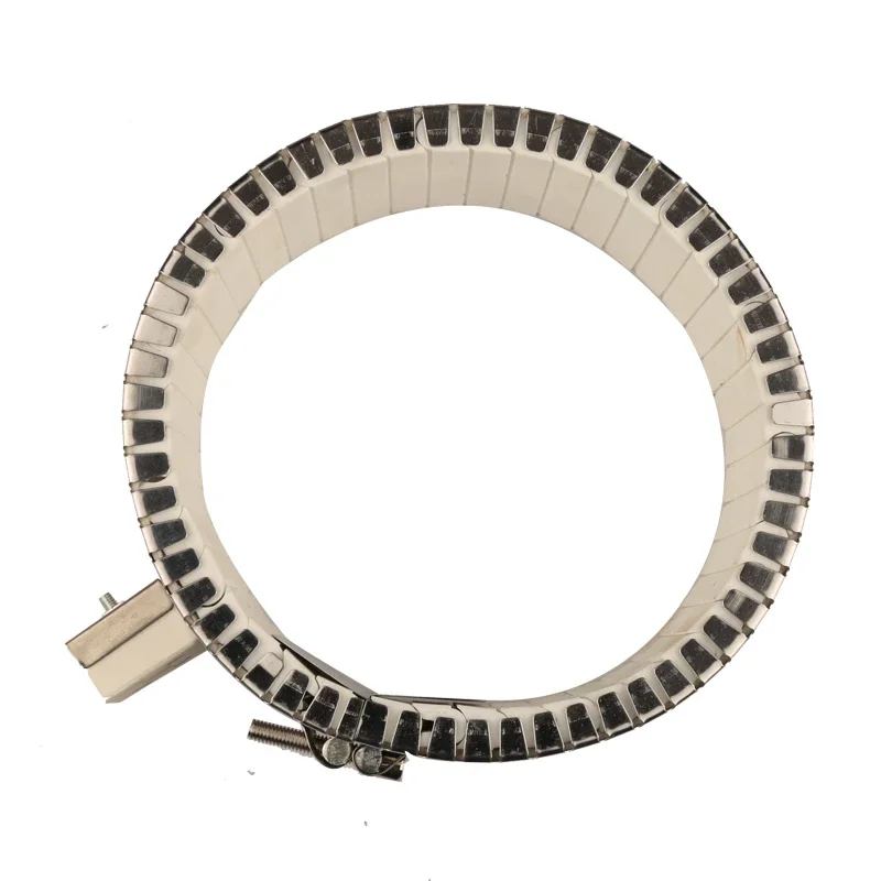 60x60mm/60x90mm/80x80mm/100x120mm/100x180mm White Ceramic Band Heater 220V Max Temperature 800 Celsius Degree