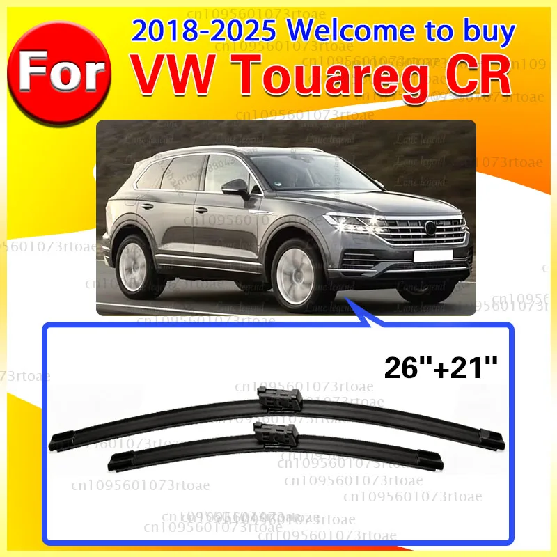 Wiper LHD Front Wiper Blades For Volkswagen VW Touareg CR 2018 - 2025 Windshield Windscreen ‌High-performance wiper‌ 26