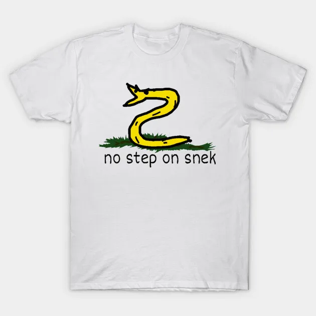 

No Step on Snek Graphic Printing Summer Luxury Brand Cotton Men's and Women's T-Shirts Short Sleeves Street Fashion