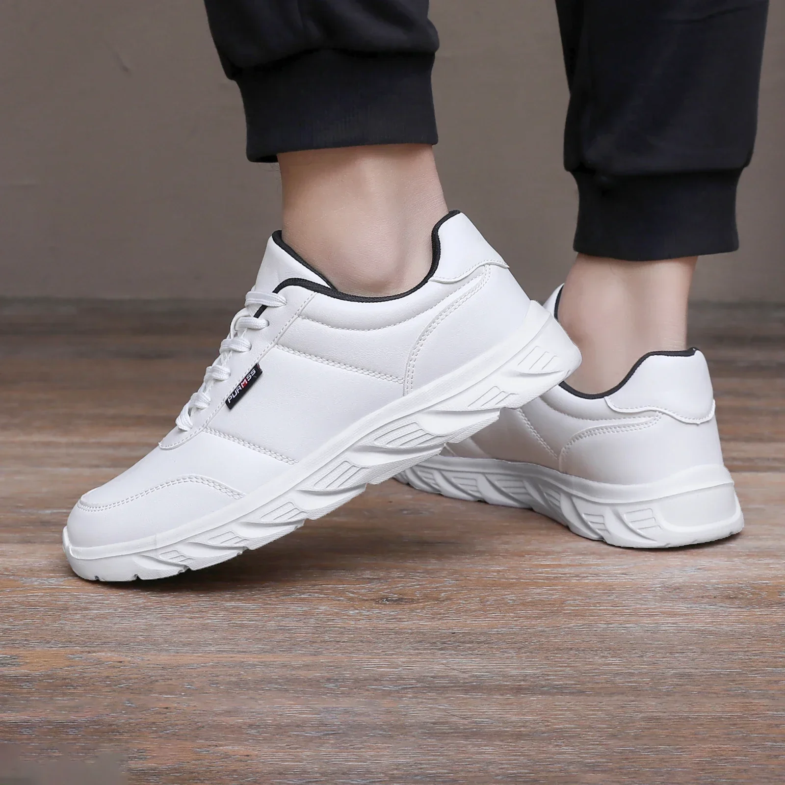 2025 männer Schuhe Frühling Herbst Wasserdichte Wanderschuhe Turnschuhe Freizeit Männlichen Leder Sport Schuhe Non-Slip Schuhe – Detail 5