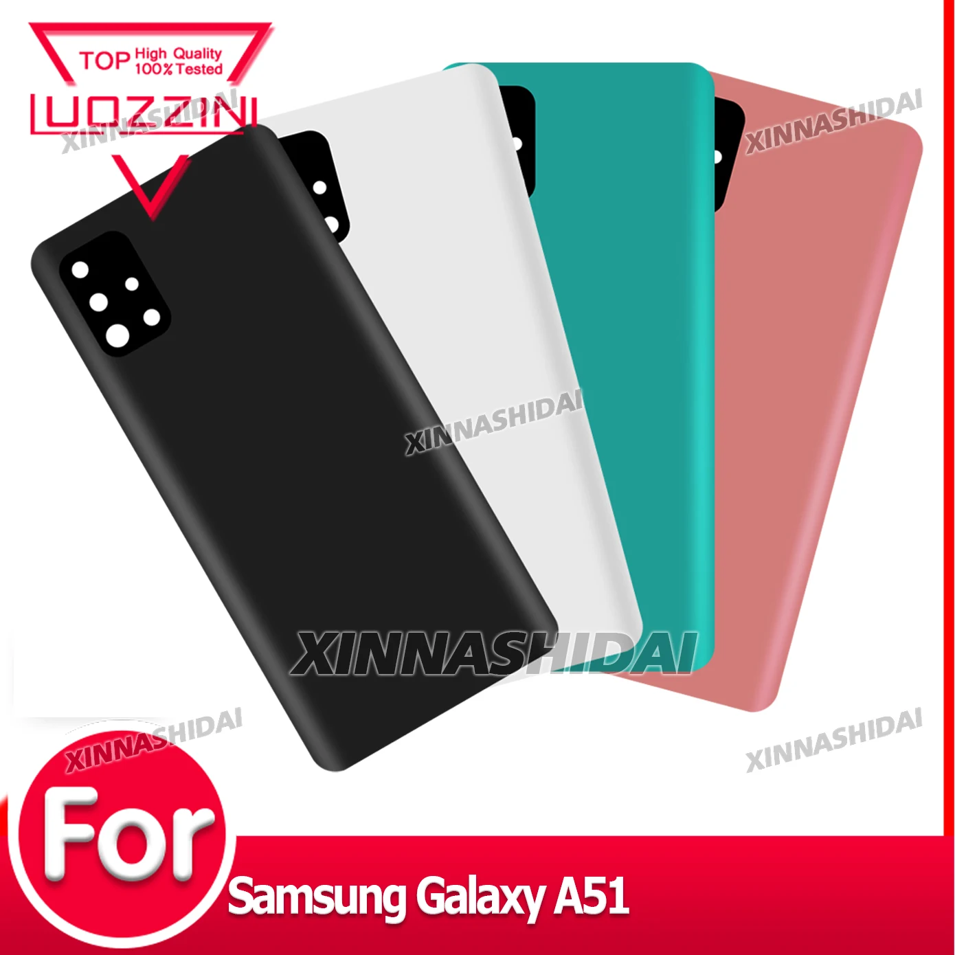 New For Samsung Galaxy A51 Battery Back Cover Glass Panel Rear Door Glass Housing CaseFor Samsung Galaxy A51