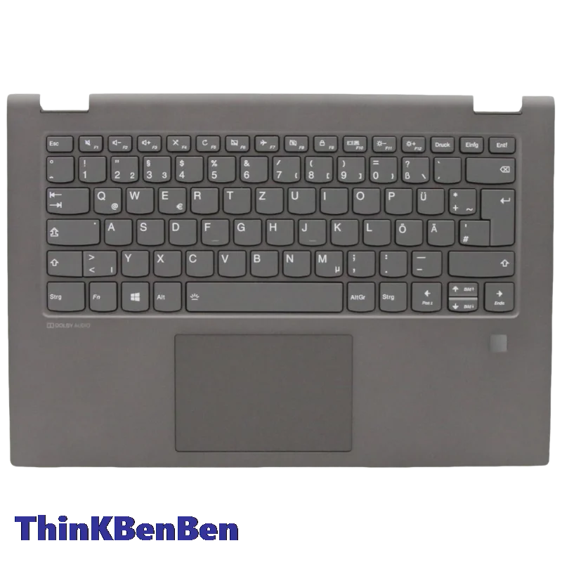 De deutsche Tastatur mit Hintergrund beleuchtung bk pl Großbuchstaben für Handballen auflage für