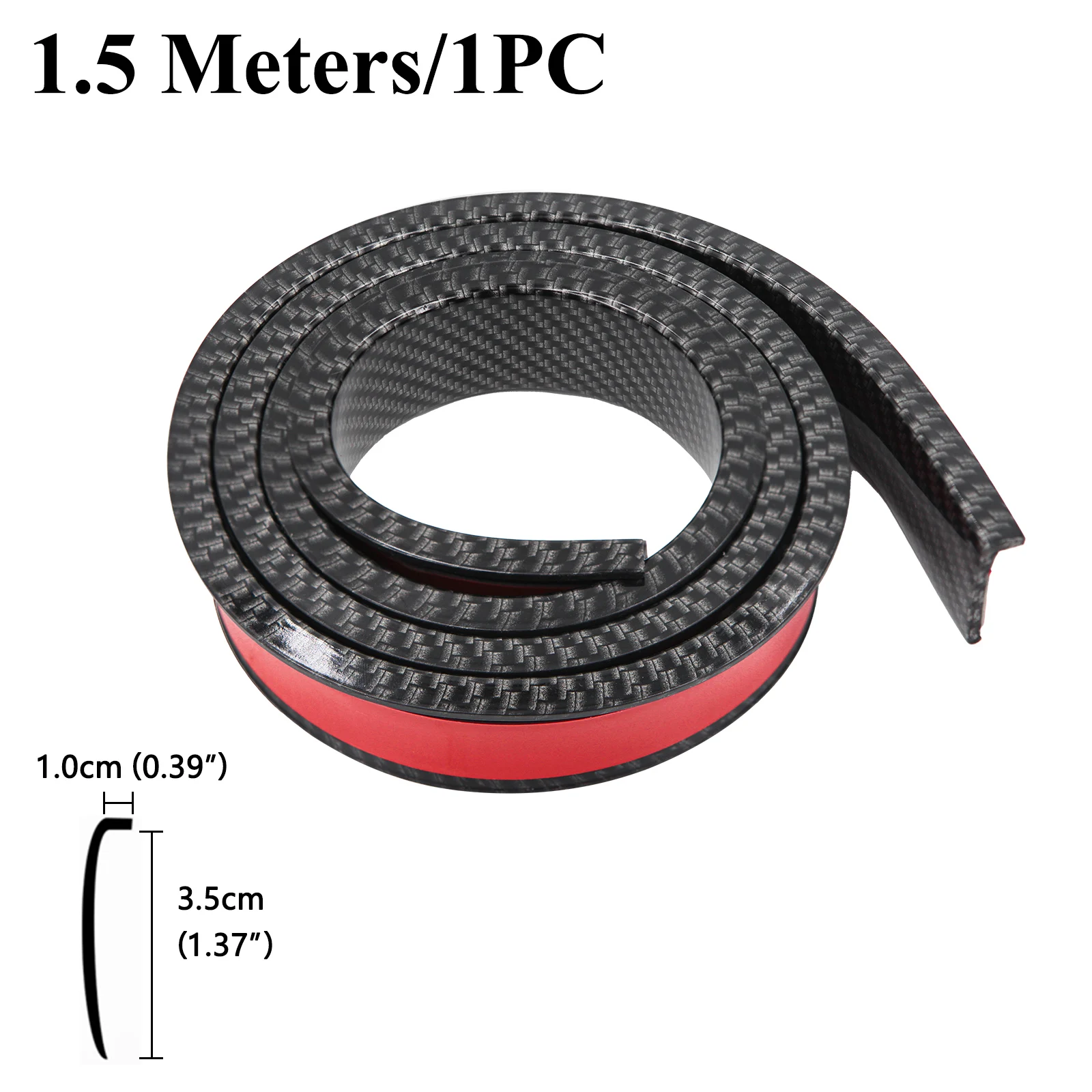 2X1.5M For BMW Car Side Fender Eyebrow Wheel Strip Car Wheel Strip Car-styling Anti-collision Strip Anti-Scratch