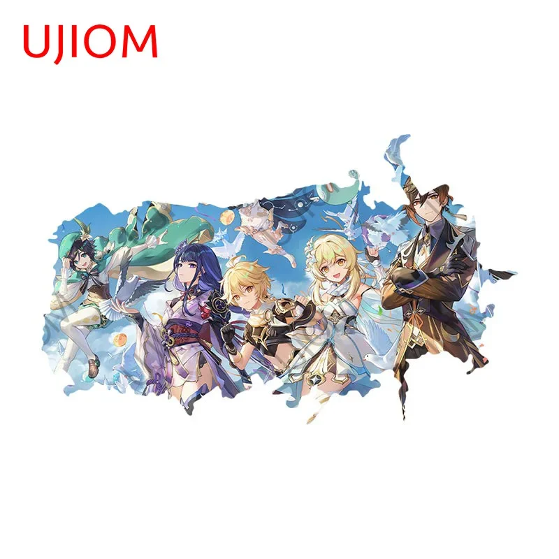 UJIOM Genshin Impact Beelzebul Tear Wall Stickers Personality Children's Room Decal Chic Kitchen Bedroom Mural Room Decoration