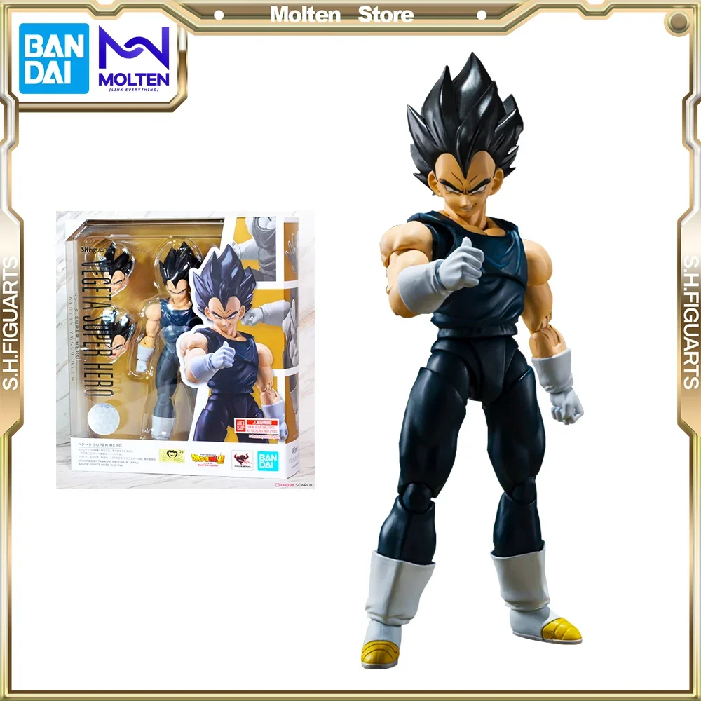 

BANDAI Original S.H.Figuarts Dragon Ball Super Super Hero Vegeta Action Figure Model Kit Completed