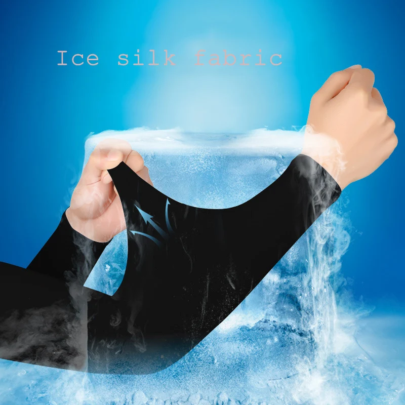 Ijs Zijde Fietsmouwen Ademend Fietsen Armbescherming Outdoor Zon UV Beschermen Sport Racefiets Mouwen mangas para brazo