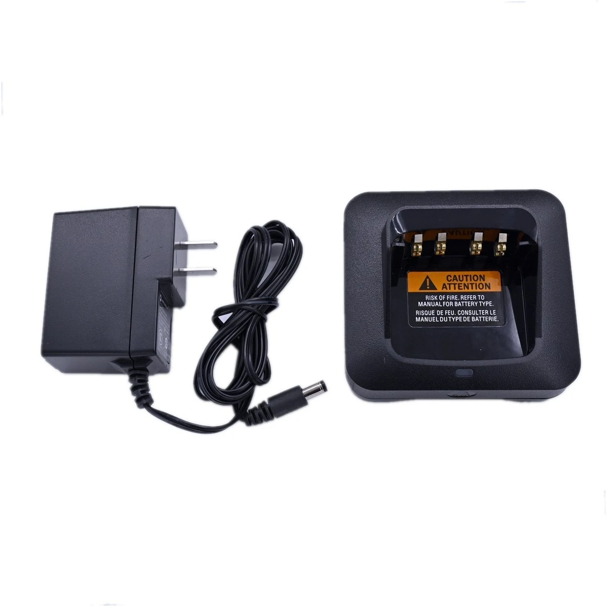 PMPN4527A Desktop Charger & AC Plug Adapter for Motorola R7 R5 Ham Two Way Radio XPR6550 APX4000 PMNN4808 Charge Tray