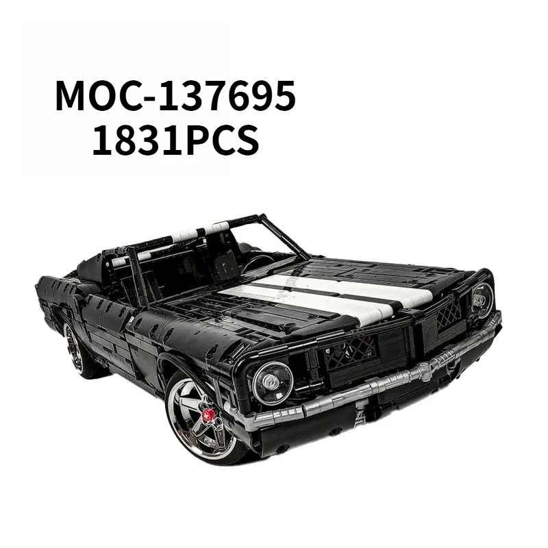 

MOC-137695 Black Supercar 1:10 Assembling building block models Adult and Children Toy Gift Ornaments