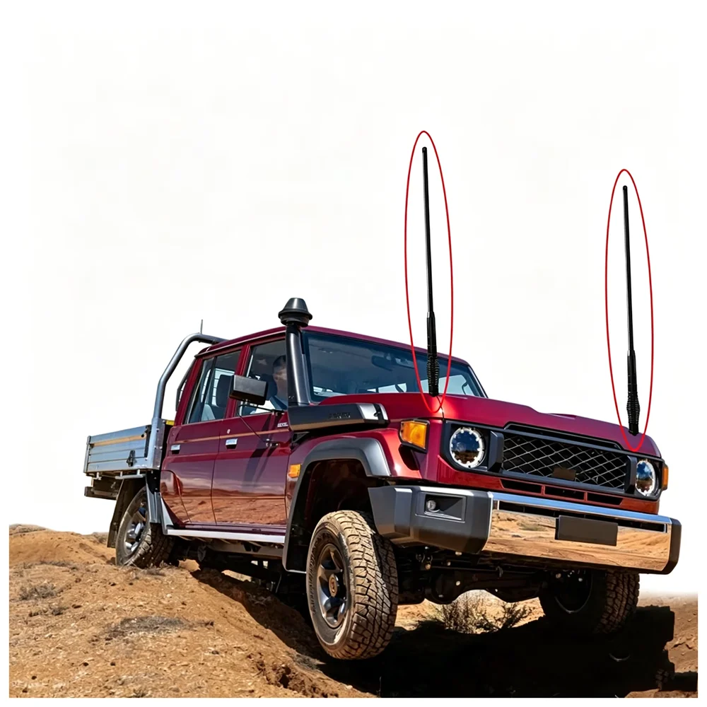 

Heavy Fiberglass Antenna GMRS UHF VHF 4x4 Off Road Vehicle Mobile Radio Bull Bar Antenna