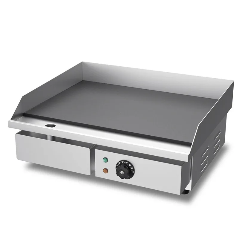 Electric grill commercial teppanyaki squid fried rice grilled cold noodles steak pancakes machine grill equipment stall
