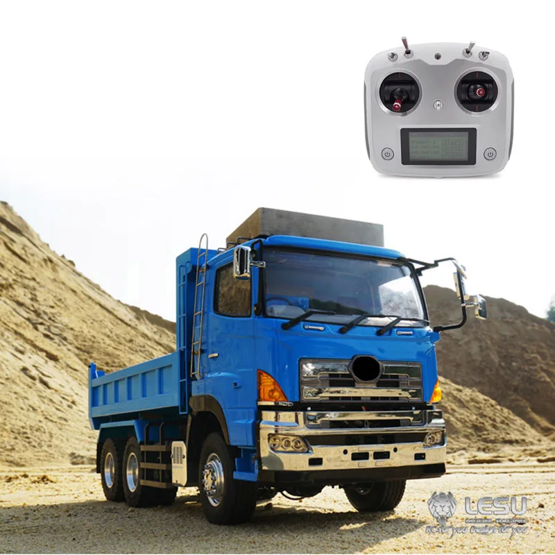 

LESU RC 6*6 Hydraulic Dumper Truc Motor Esc Sound Light 1/14 DIY Tamiyay Car Outdoor Toys