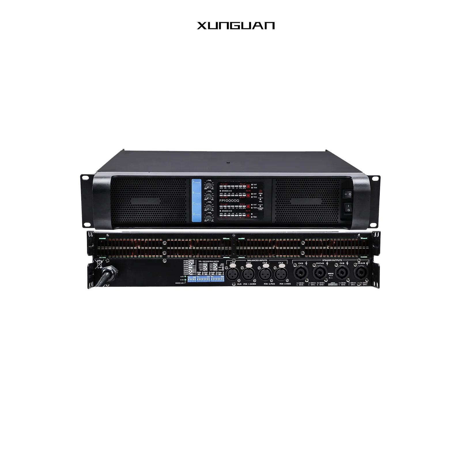 

FP-10000Q Digital 2U 4-Channel 1350W DSP Switching Power Amplifier for Singing Concert/Stage Perfomance