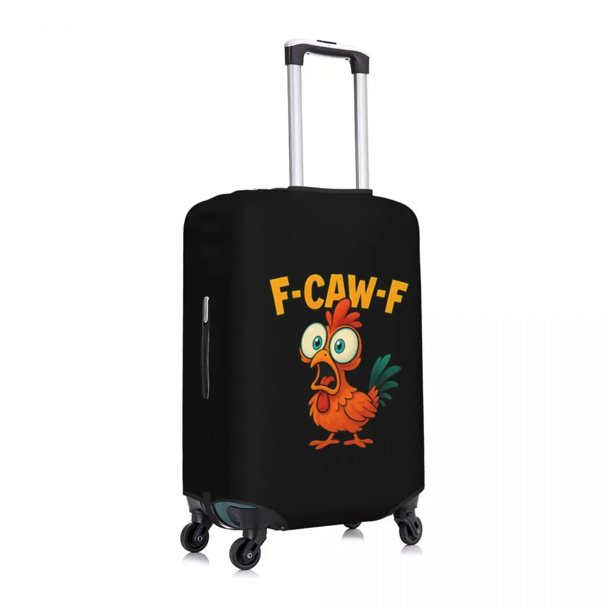 Custom F-Caw-F Chicken Suitcase Cover Washable Luggage Covers Protector for 18-32 inch
