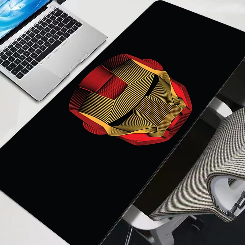 Alfombrilla de ratón de Anime para videojuegos, alfombrilla para teclado de ordenador, alfombra antideslizante para ratón, alfombrilla de ratón de regalo para Gamer Iron Man, alfombrilla de escritorio grande para mesa de oficina