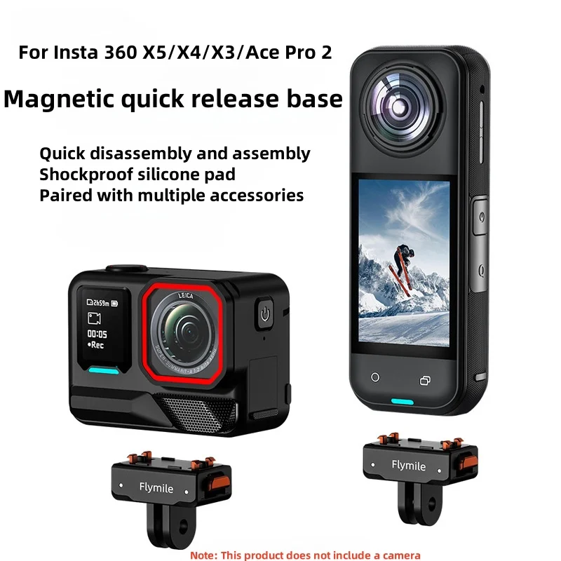 

Ace Pro 2 Camera Quick Release Mount Magnetic Adapter Mount Two claw quick disassembly Base For Insta360 X5 X4/X3/X2 Accessories