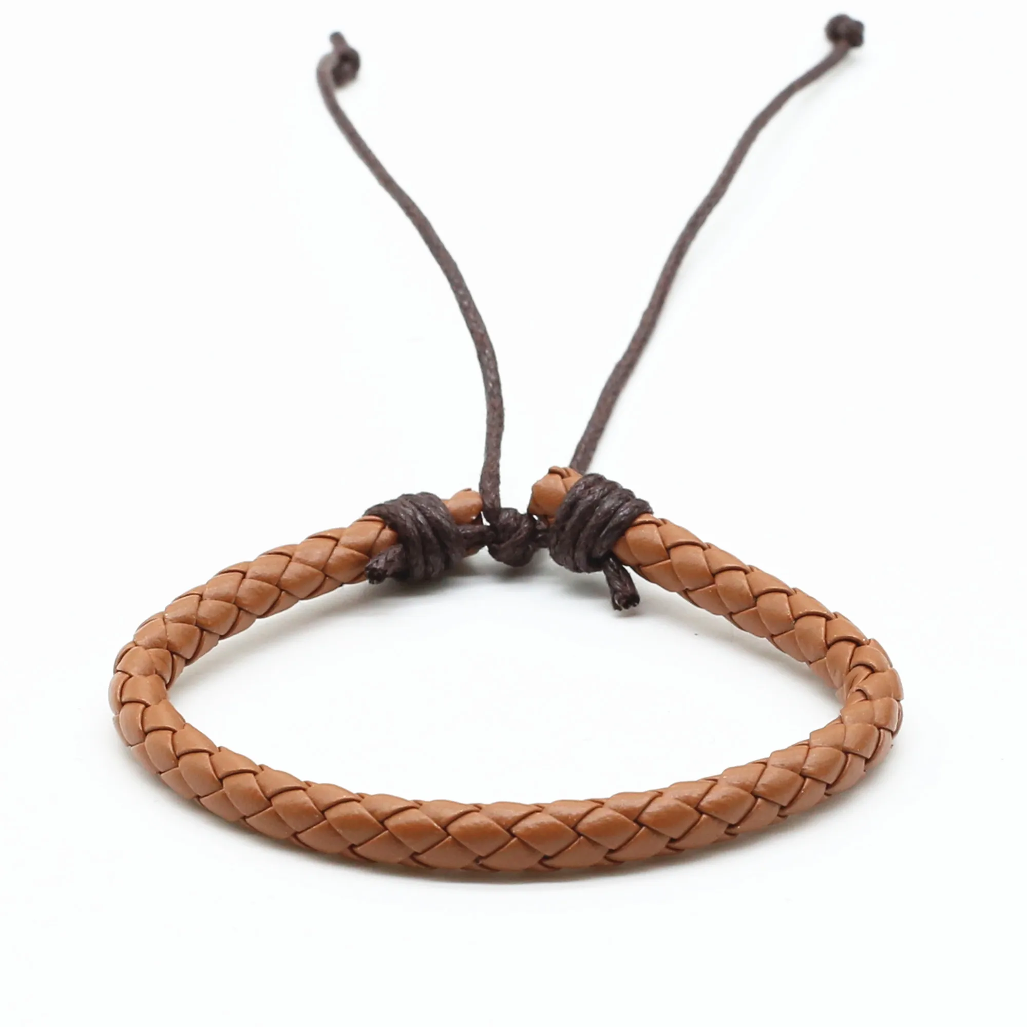 WestBull Khaki Brown PU Leather Braided Men Bracelets For Women Wristbands Bangle Male Homme Gift Jewelry