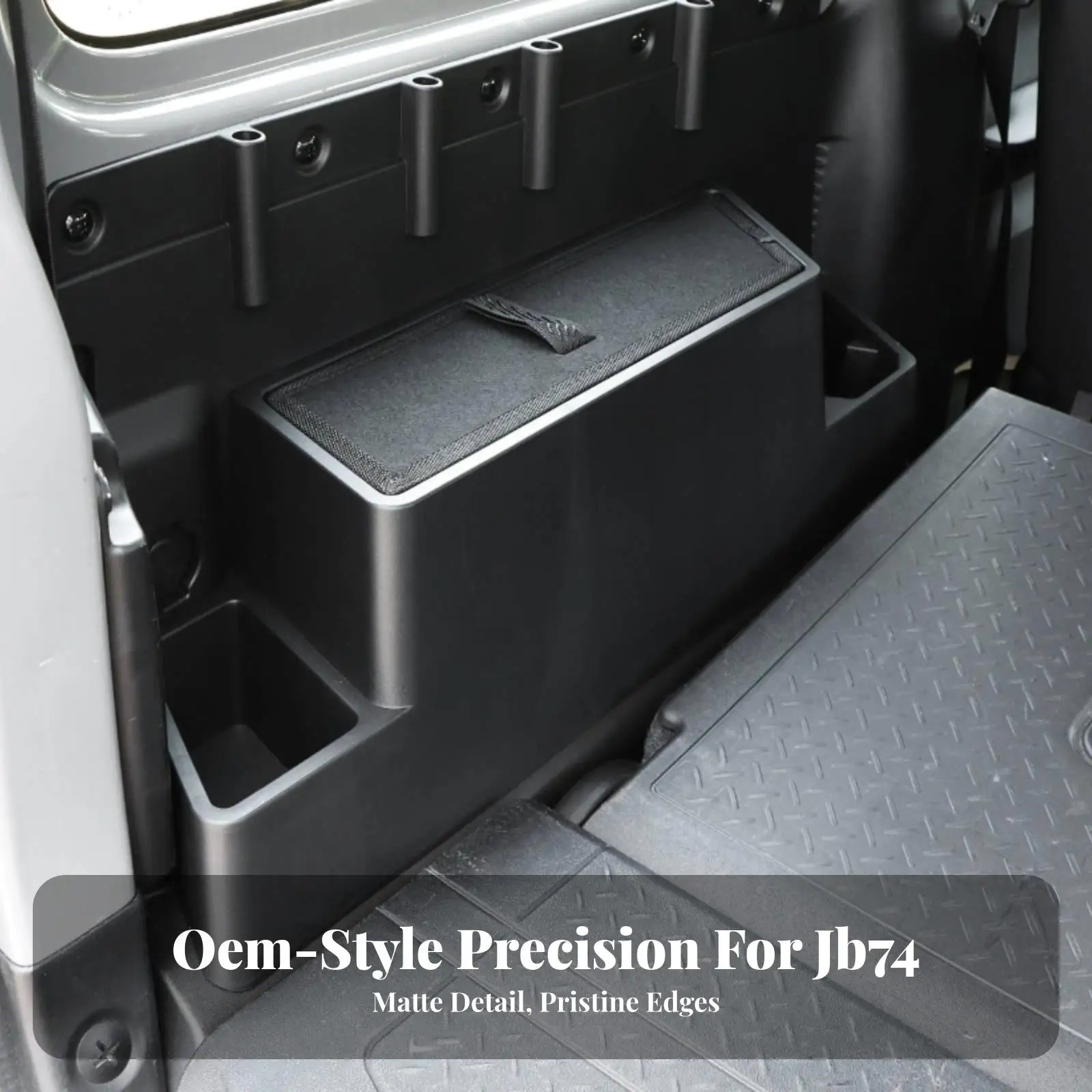 2 Pieces Rear Cargo-Box Armrest Easy to Clean Car Armrest Storage Box Side-Pocket Storage Unit Reinforced Hard-Shell