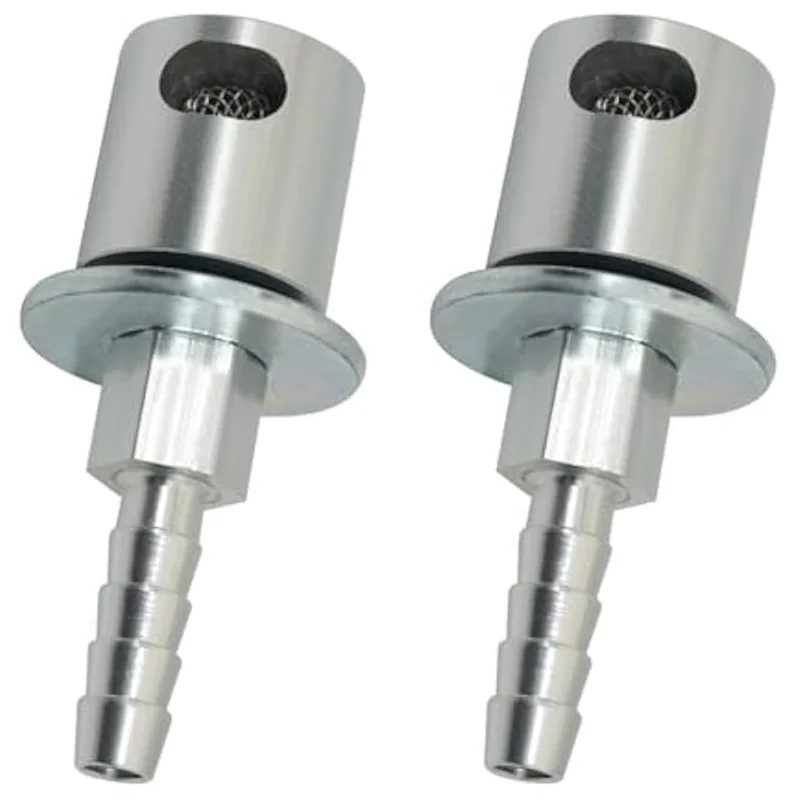 Replacement Tank Vent Line, 2 Pieces Remote Mount Vent Valve For Fuel Tanks, 5/16 Inch Barb Size, Detachable
