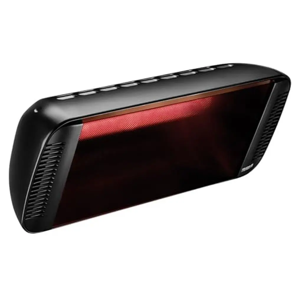 

Электрический обогреватель для патио на открытом воздухе, черное защитное стекло, водонепроницаемое IPX5, сделано в Италии, сертифицированное ETL