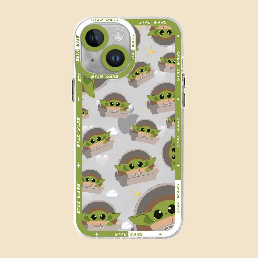 Star Wars Baby Yoda phone cases for iphone 11 14 13 15 8 Plus Ultrathin case XR 7 12 Pro 6 XS Max Mini X SE funda Shell