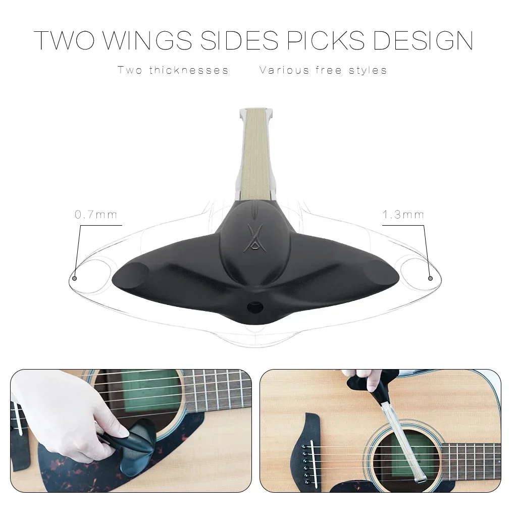 

Guitar Bow and Picks Combo - 2 Thickness Options, Smooth Play, Ideal for Guitarists