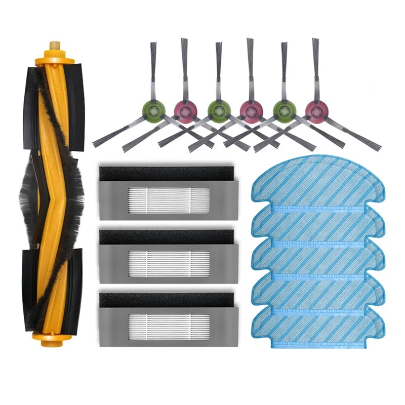 Filtro Hepa para Ecovacs Deebot OZMO 920 950 T8 T9 Yeedi 2, Escova Lateral Principal, Peças De Reposição Mop