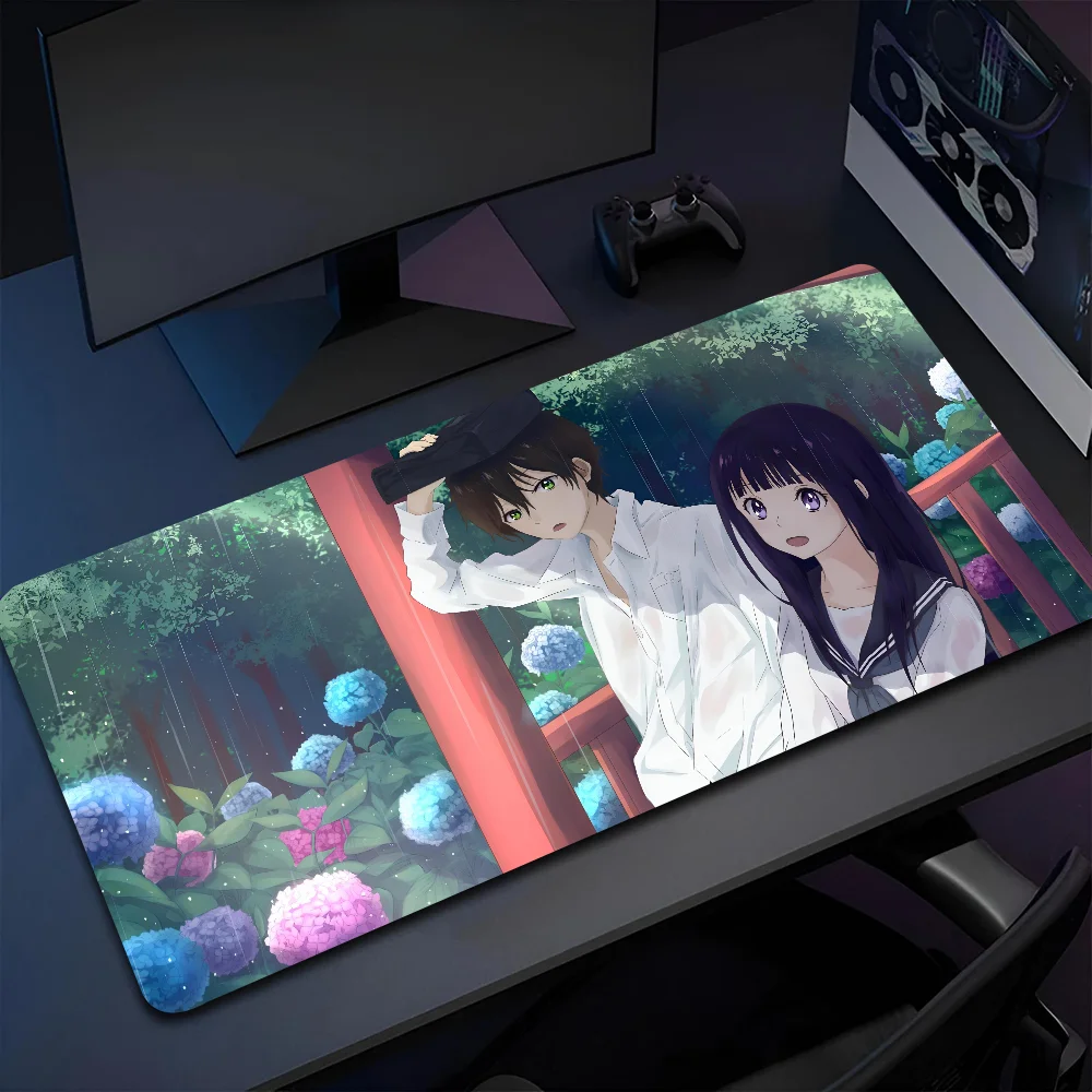 

1pc Popular Love Anime H-Hyouka Non-slip Mouse Pad Suitable For Office Computers Laptops E-sports Game Desk Mats XXL Keyboard