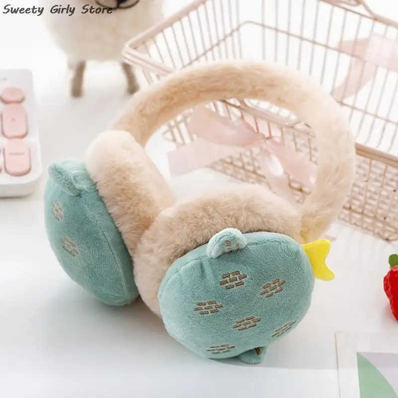 Donne Lovely Fruit earffs Winter Warm Plush Ear Cover Caps Soft Plush Earflaps Outdoor Snow Party paraorecchie cuffie termiche