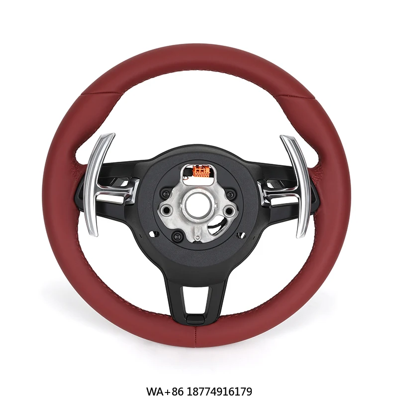 عجلة قيادة جلدية سوداء لمختلفها بما في ذلك TAYC N 9YA 987 997 991 991 987 876 115 981