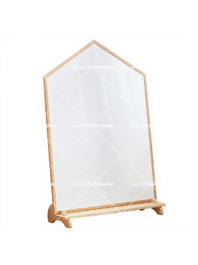 Double-Sided Graffiti Drawing Board for Kids, Solid Wood Children's Easel, Indoor Writing Board, Dust-Free Chalkboard