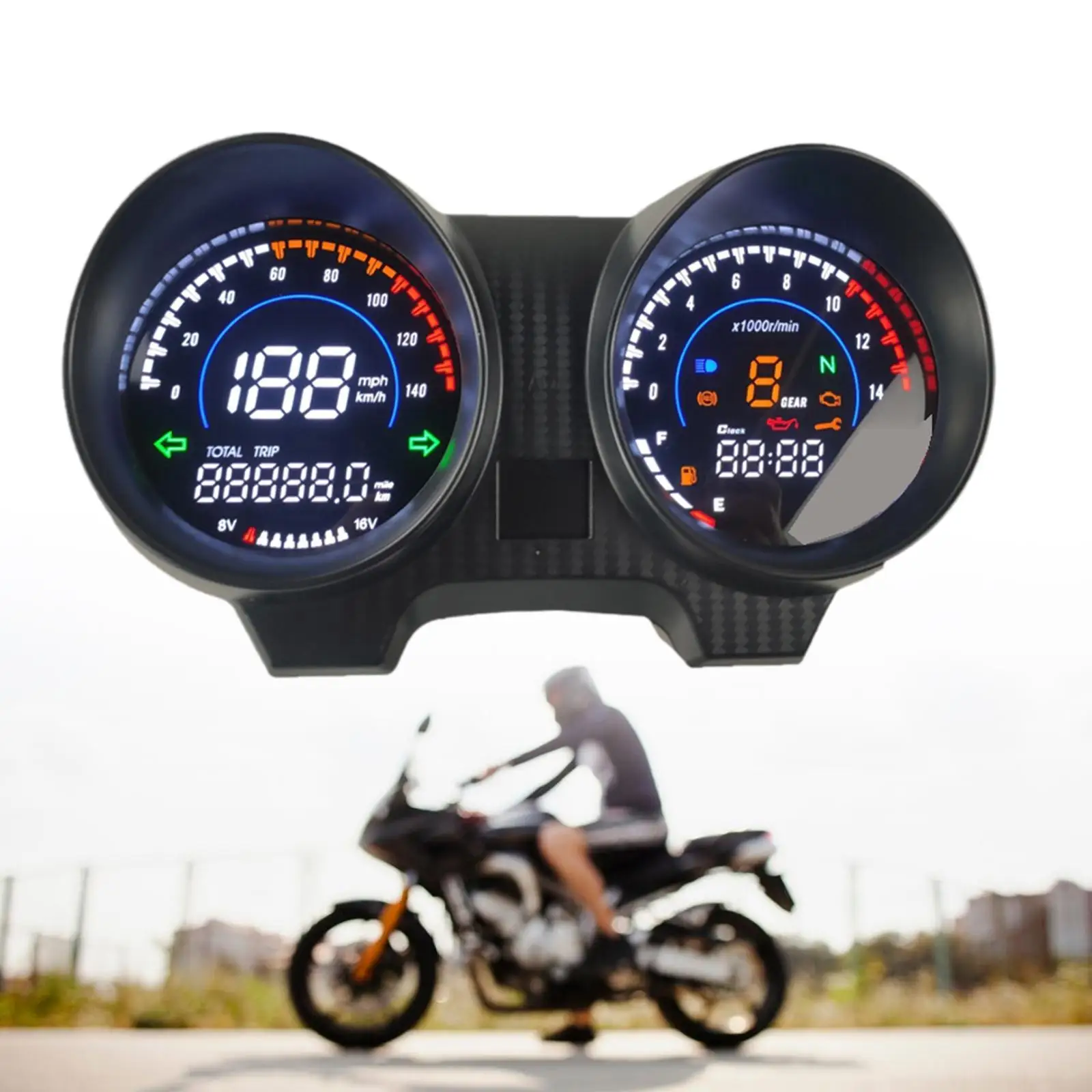 

Цифровая приборная панель мотоциклетного инструмента для запасных частей RX110 Max125