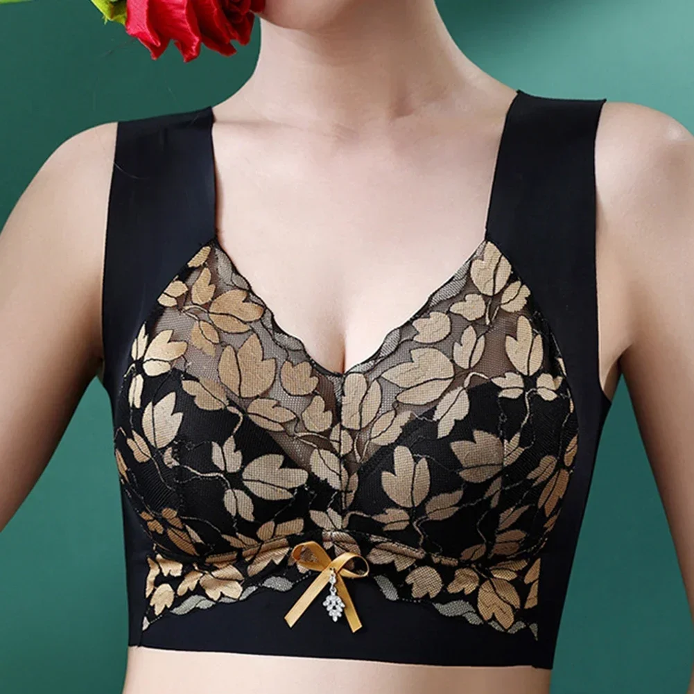 

Autumn Spring And Summer Apricot Breathable Vest Gathered Vest Casual Style Fixed Cup Flower Pattern Sleeveless