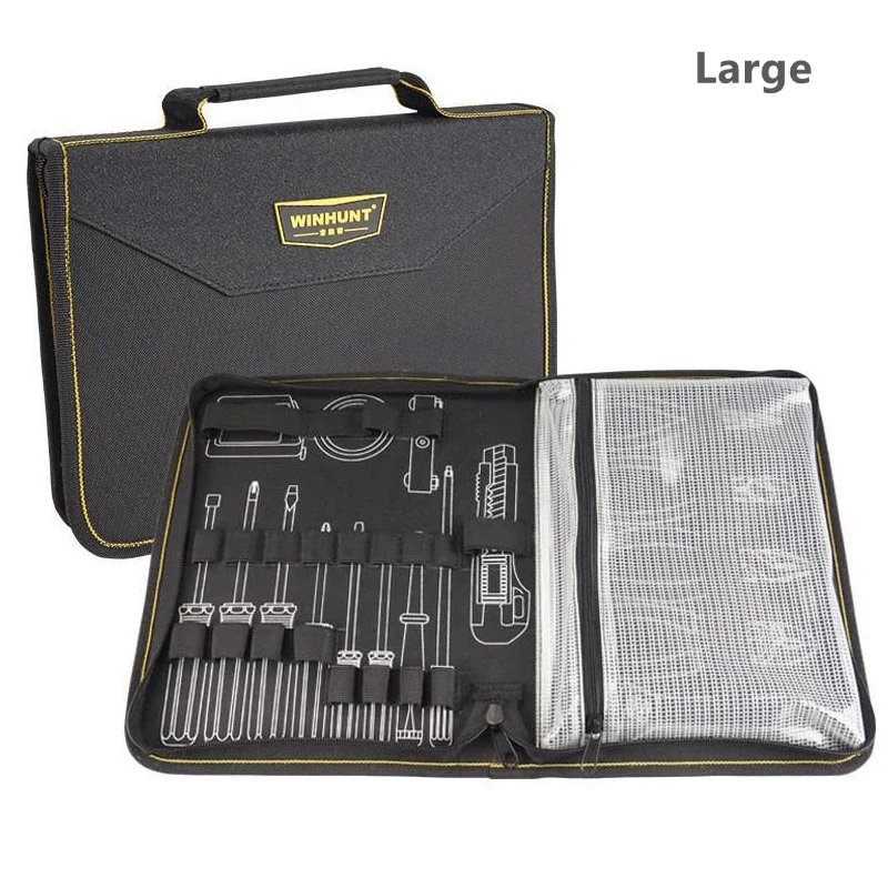 Electrician Tool Bag Waterproof Durable Multitool Organizer with Pliers Wrench Multimeter Pocket for Electricians Mechanics