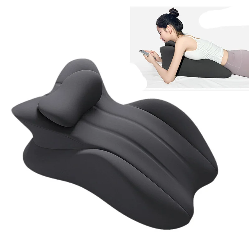 Bed Lie Prone Sleeping Pillow Memory Foam Varicose Cushion Ergonomics Waist Support Cervical Traction Pillows Body Relaxation