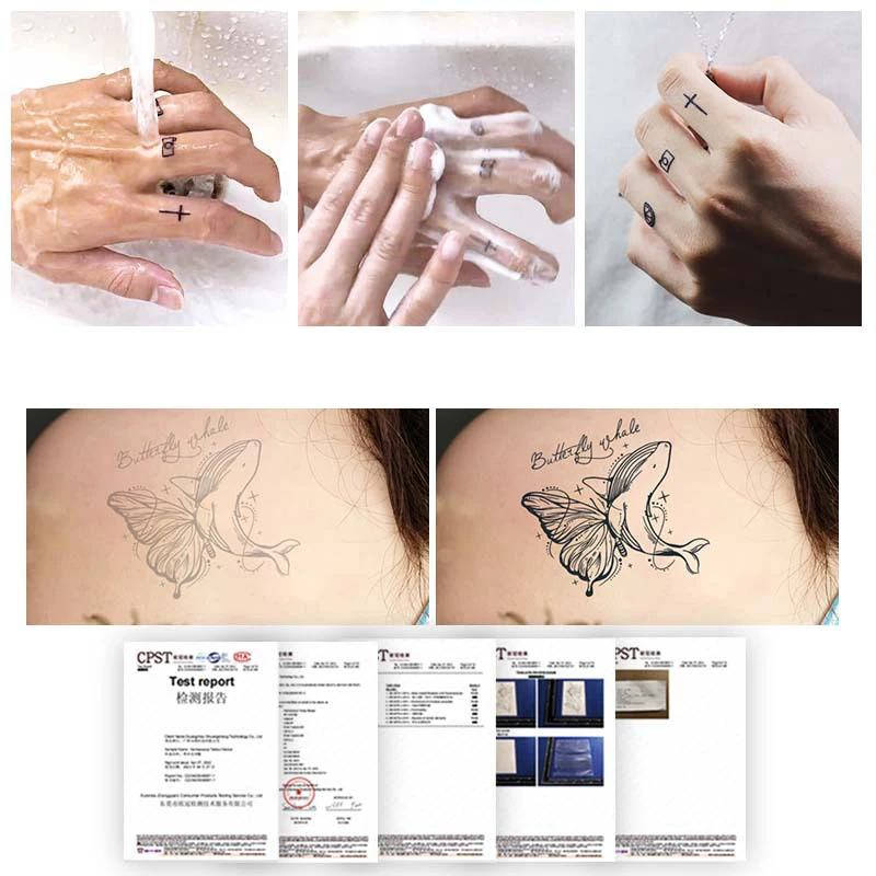 Butterfly Temporary Tattoo Sticker, Waterproof Magic Tattoo, Lasts To 15 Days Fake Tattoo, Semi Permanent Tattoo