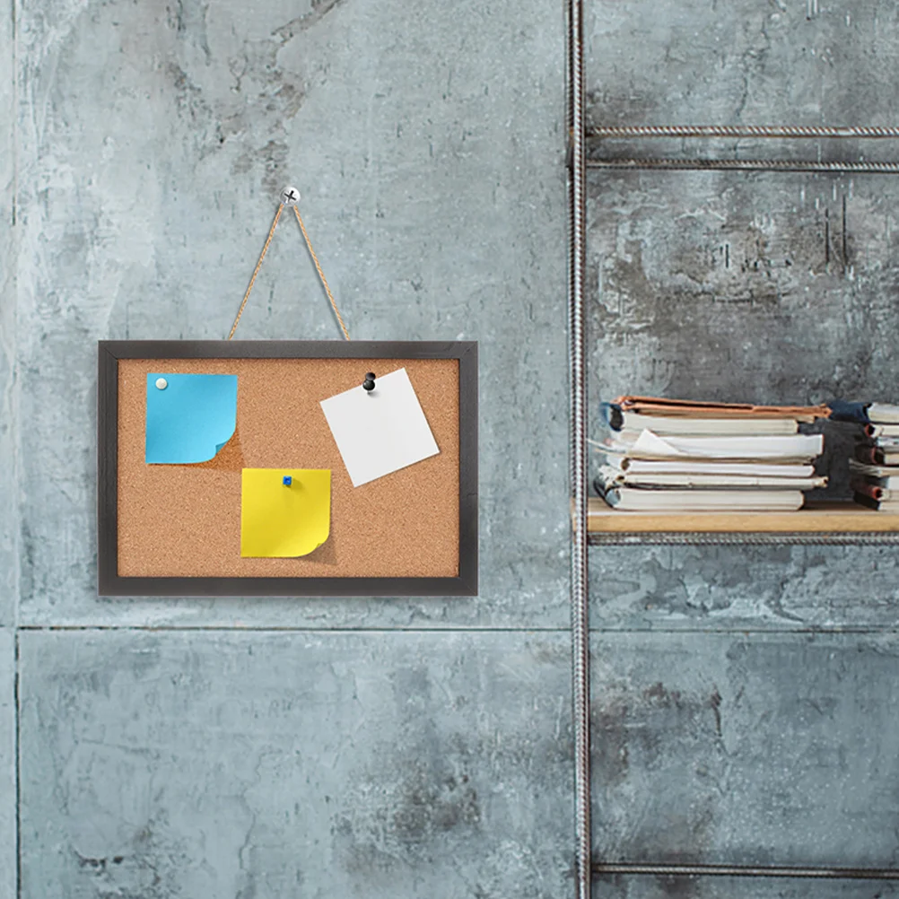 2 قطعة لوحة الفلين الأنيقة مؤطرة لوحة الدبوس لتنظيم الصور ملاحظات المنزل مكتب الفصول الدراسية لوازم اللوازم المنزلية #4