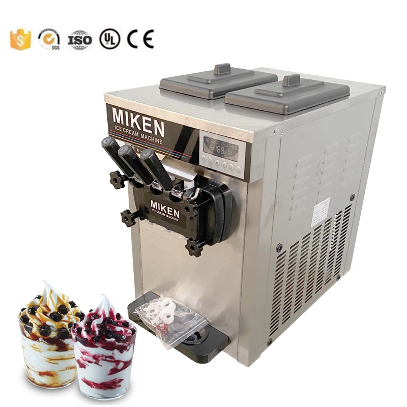 Maszyna do lodów włoskich do sklepu z herbatą mleczną, sklepu z napojami zimnymi, supermarketu, automatyczna maszyna do lodów 1600W