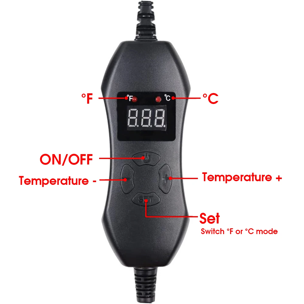 Mata grzewcza do sadzonek o mocy 50 W z regulowanym termostatem z możliwością ustawiania od 20 ℃   do 45 ℃   dla roślin zimowych Przedszkole Ciepłe