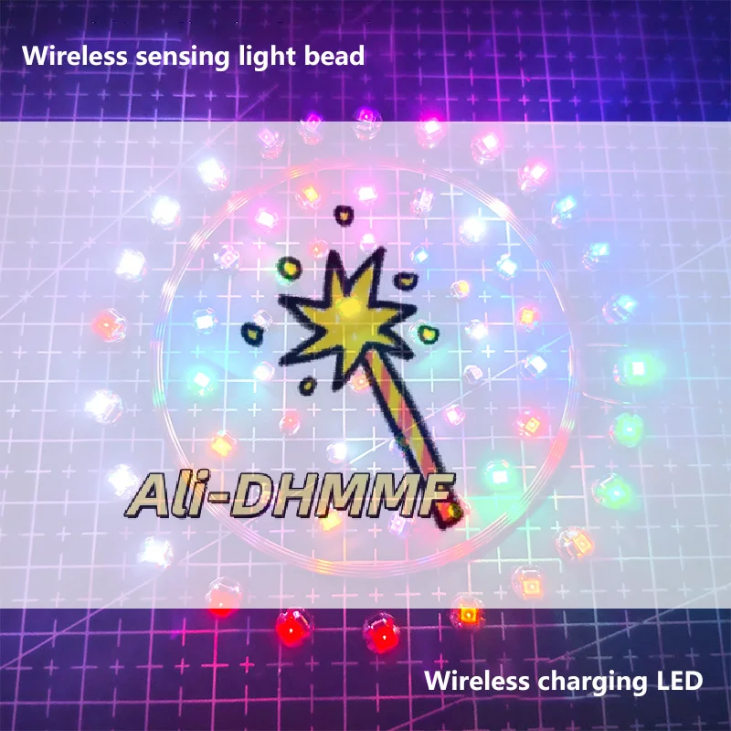 

Беспроводной комплект питания для DIY-проектов, 5В USB-катушки для подсветки светодиодных ламп или анимированных моделей, идеально подходит для STEM-проектов и творческих работ