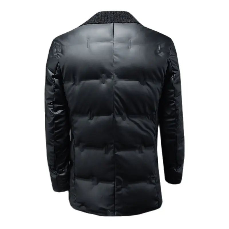 BATMO 2024 new arrival winter 90% white duck down jackets men,male warm thicked leather coat, overcoat 2288