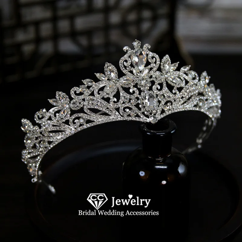 

CC Короны для свадьбы, женские аксессуары, свадебный головной убор, обручальные украшения для волос, головной убор, разъемные диадемы, тиара принцессы