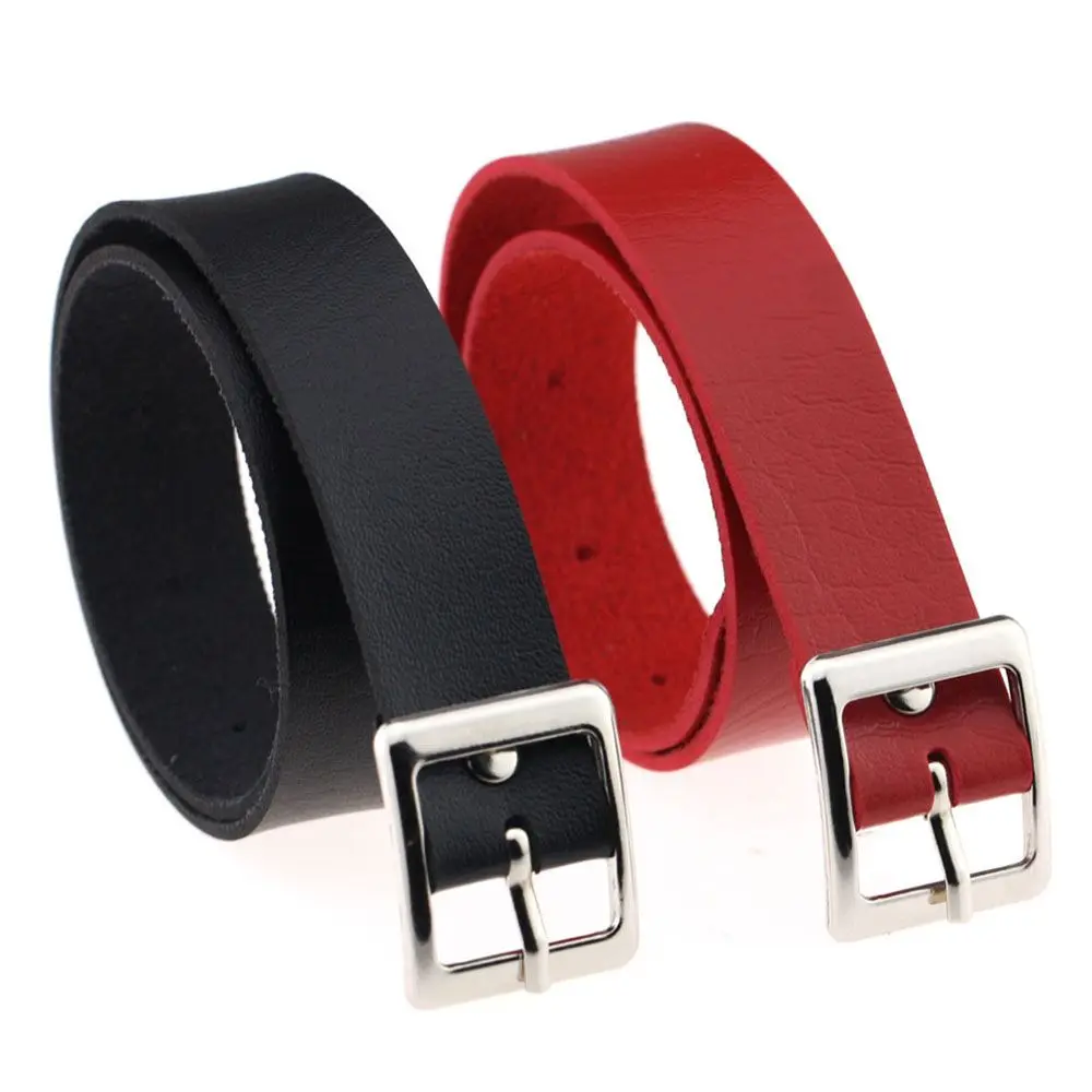 Goth Fine Belt Collar Punk Harajuku PU Leather Choker Jewelry Fashion Accessories Necklaces