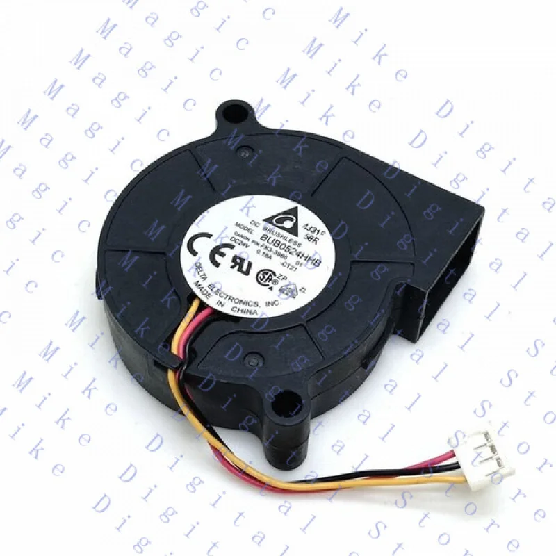

UU for Delta 3D printer blower BUB0524HHB 5015 24V 0.18A 3pin cooling fan