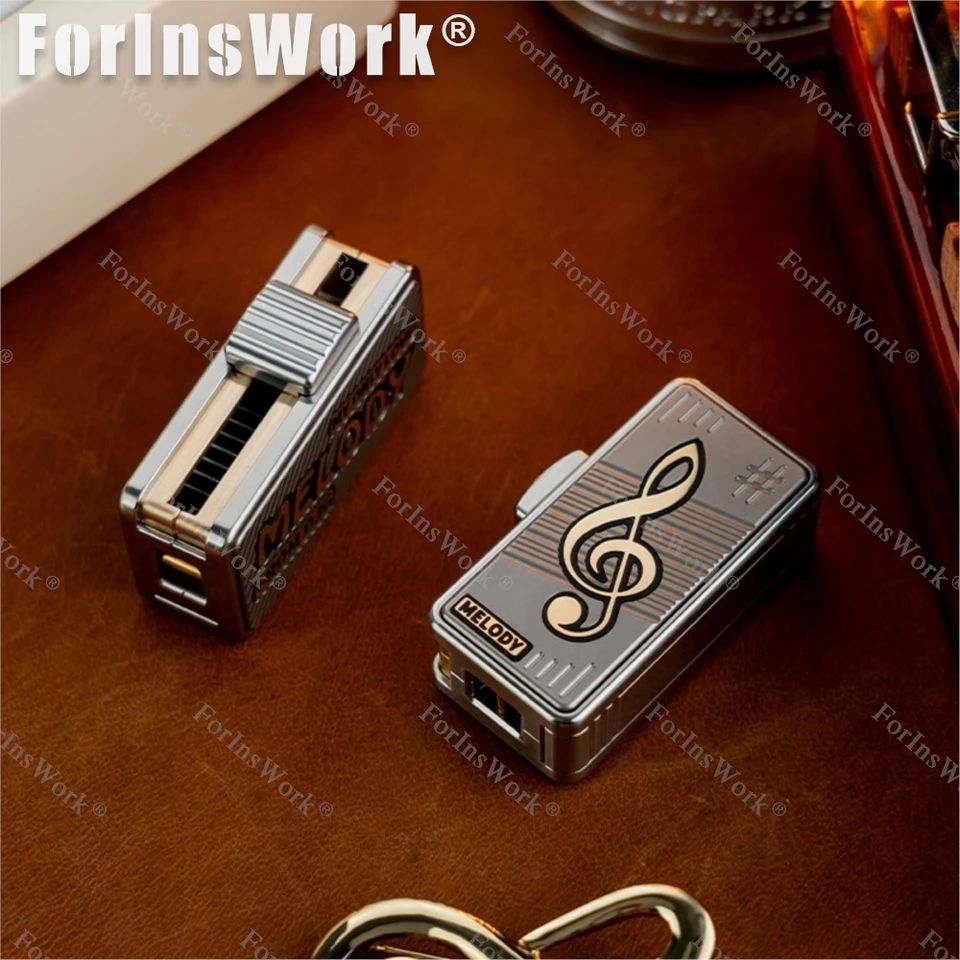 DJG MELODY Titanium Alloy Mechanical Scale Push Slider EDC