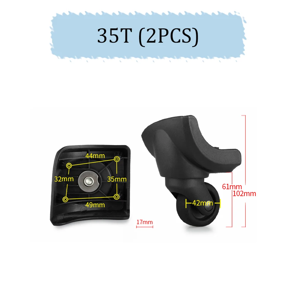 Für amerikanische Reisen 35t/zd244 Gepäck rad zubehör Zugstange koffer Universal rad gepäck rolle Reparatur Reisegepäck