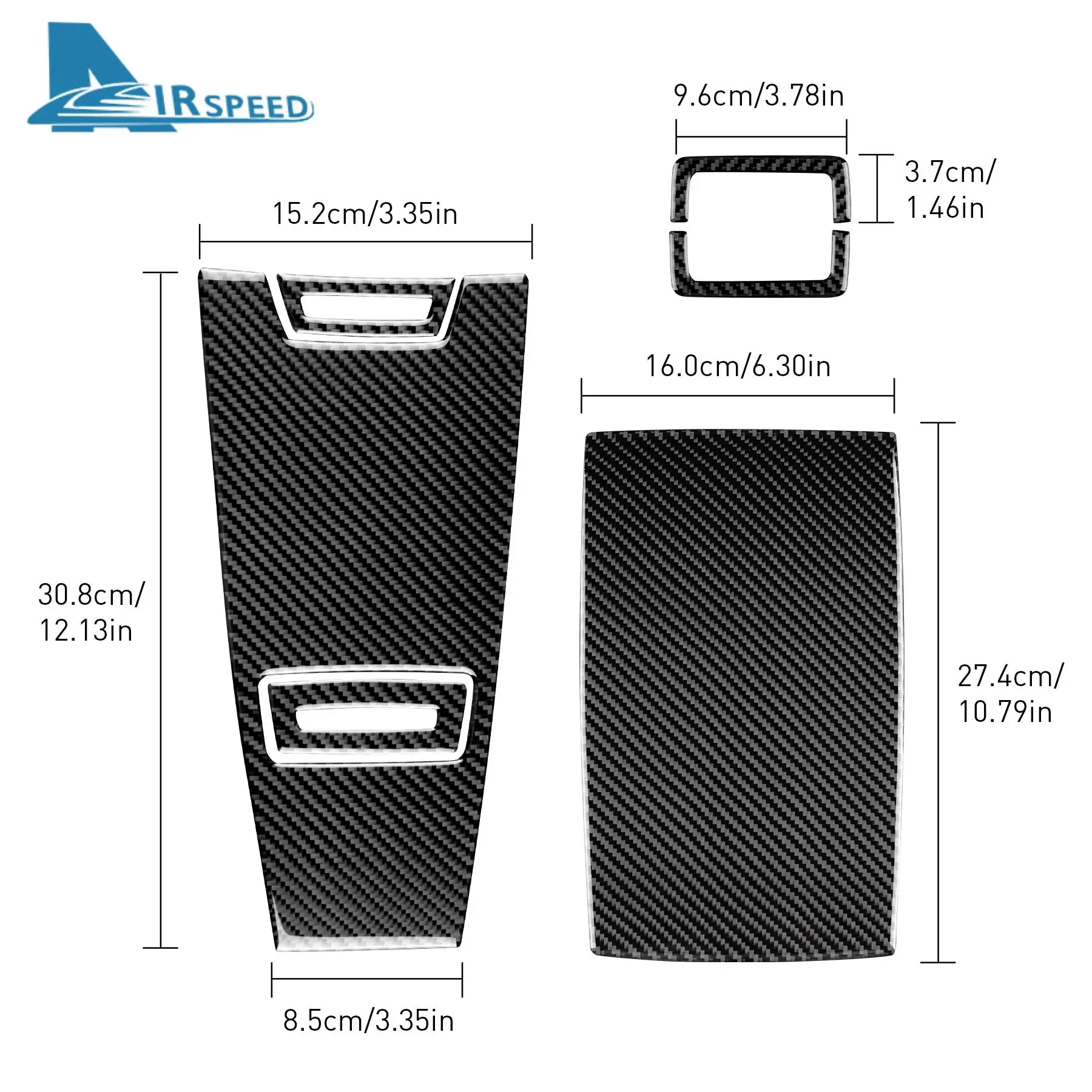 

For BMW Z4 E85 E86 2003-2008 Accessories Car Rear Center Console Storage Box Cover Decoration Side Strips Carbon Fiber Sticker