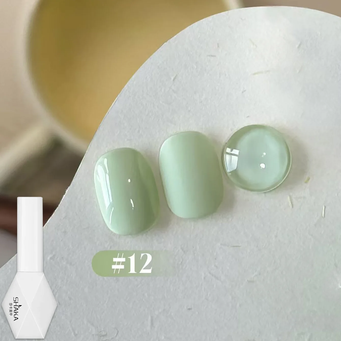 ยาทาเล็บเจล SHAKA 1-16 ชิ้น สีครีมหมี โทนสีเขียว น้ำเงิน เหลือง ชมพู สำหรับต้นฤดูใบไม้ร่วง 2025 ใหม่ น่ารัก สไตล์ฮาโลวีน ใช้ได้หลากหลาย