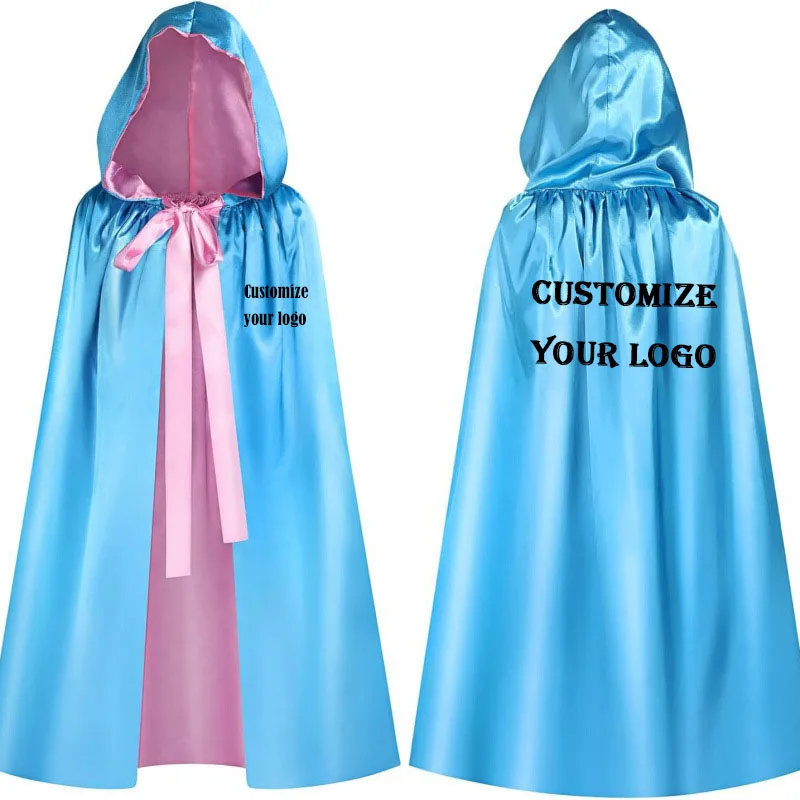 Le bricolage personnalisez votre logo pour les couvertures à capuche d'Halloween à la mode, les spectacles de carnaval en club et les longs manteaux à capuche
