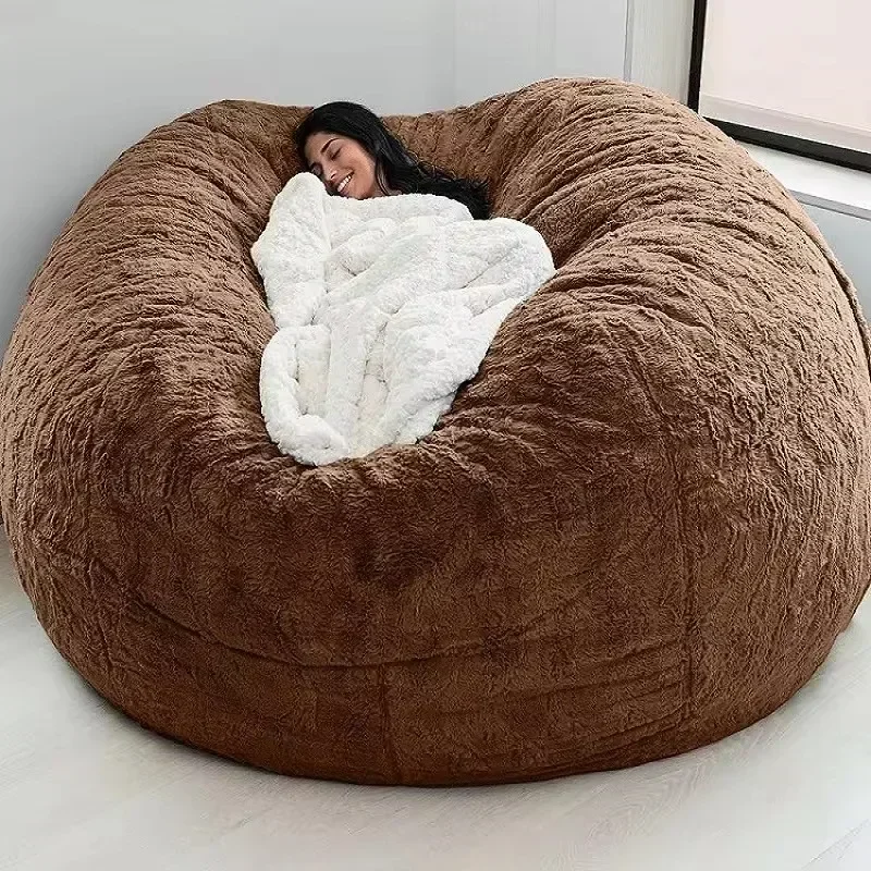 Lazy Susans Foam Bed Bean Bag Double Triple Bedroom Plush Bean and Rice Fabric Recliner without Stuffed Soybean Bag