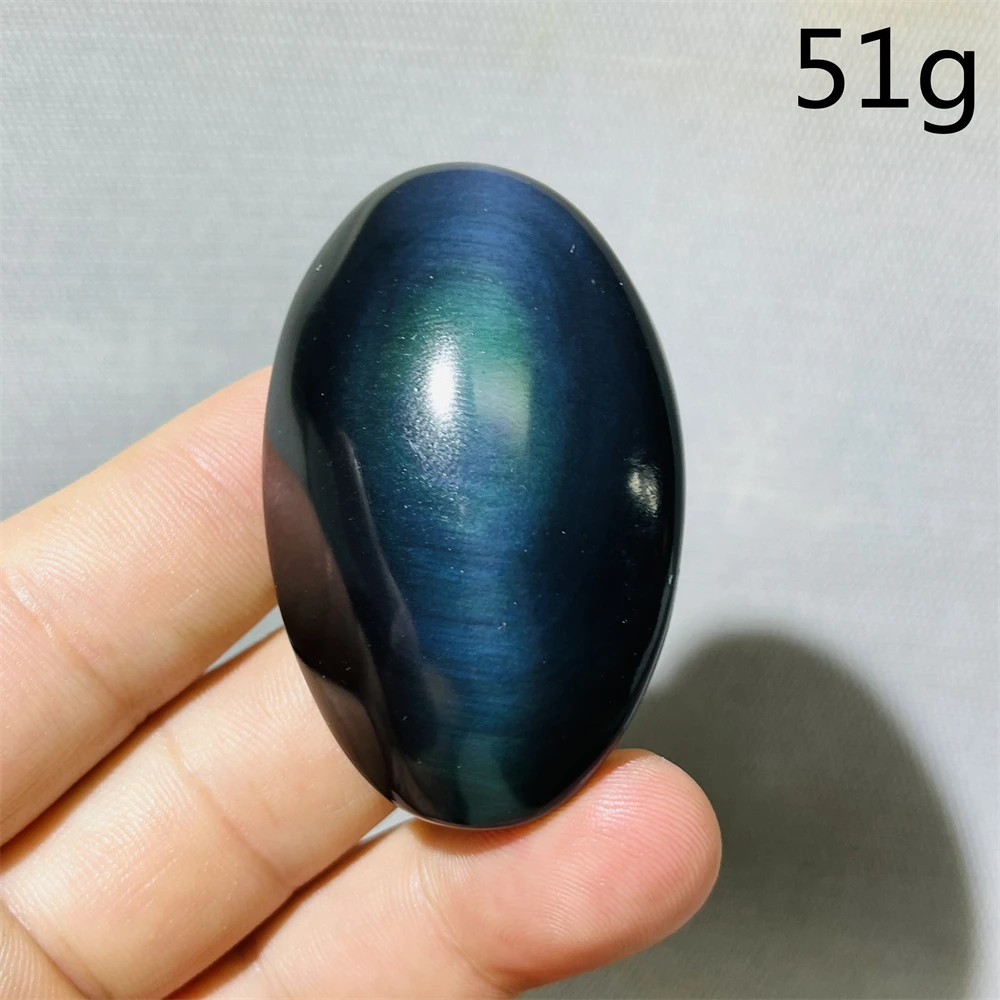 

Natural Gemstone Colorful Palmstone Rainbow Obsidian Hand Polished Super Energy Home Room Decor Gift Spiritual Crystal Healing